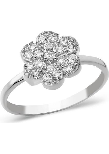 Çiçek Desenli ve Taşlı Yüzük fiyatları