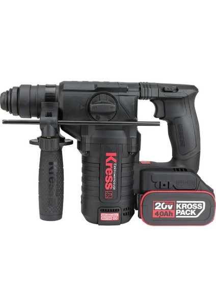 KUC61.2 20VOLT 4.0AH. 2.2j Li-Ion Çift Akülü Şarjlı Kömürsüz Profesyonel Sds-Plus Pnömatik Kırıcı/delici