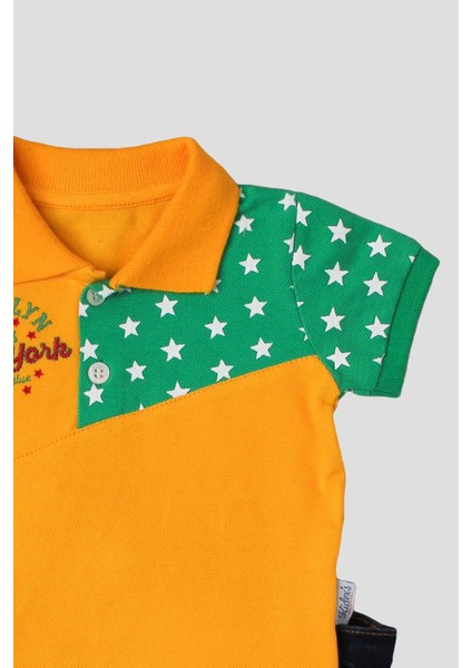 Broklyn Nakışlı Yıldız Baskılı Kaprili Lacoste Erkek 2'li Alt Üst Takım