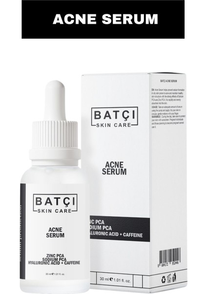 Zinc Pca & Sodium Pca Hyaluronic Acid Caffeine Serum - Akne Serumu 30 ml