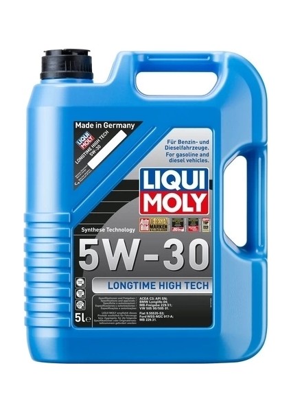 Lıquı Moly 5W30 High Tech 5 Lt Motor Yağı Dpf'li 9507 Üretim Yılı 2023