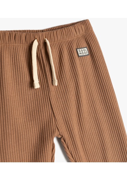 Basic Eşofman Altı Dokulu Beli Bağlamalı modelleri