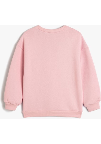 Anime Baskılı Sweatshirt Şardonlu Uzun Kollu Bisiklet Yaka fiyatları