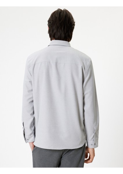 Oxford Gömlek Uzun Kollu Pamuk Karışımlı fırsatları