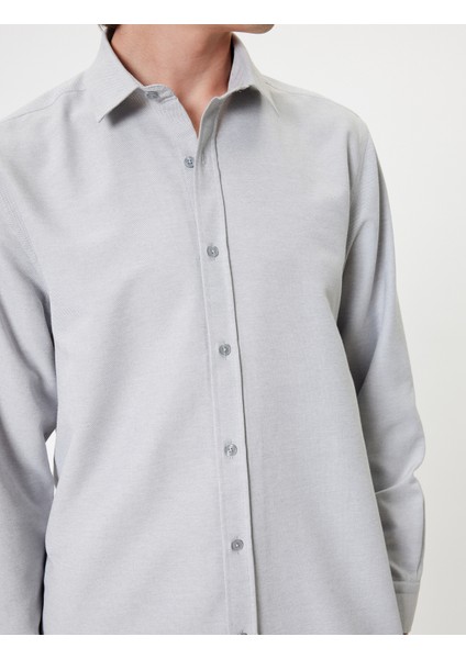 Oxford Gömlek Uzun Kollu Pamuk Karışımlı indirimleri