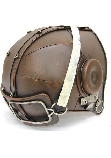 Dekoratif Metal Pilot Kaskı Biblo Dekoratif Hediyelik