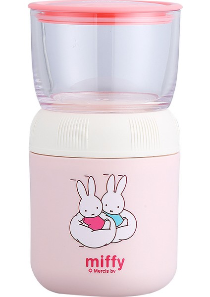 Miffy 304 Paslanmaz Çelik Çorba Bardağı Çok Amaçlı Çift Katmanlı Çocuk Kahvaltı Bardağı (Yurt Dışından)