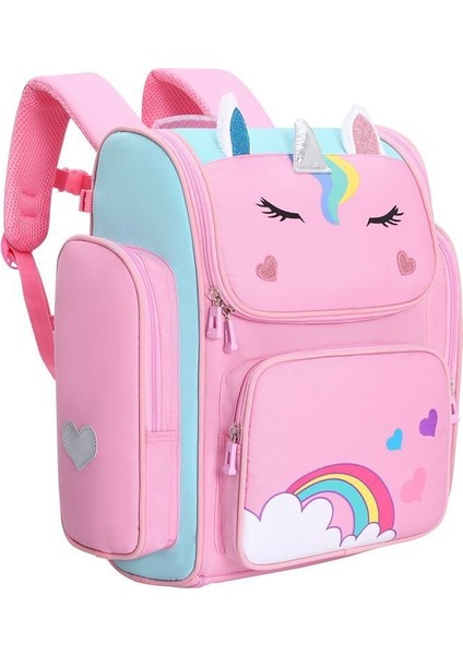 Tek Boynuzlu At Karikatür Ilkokul Öğrencisi Sırt Çantası Kız Yeni Stil Hafif (Yurt Dışından)