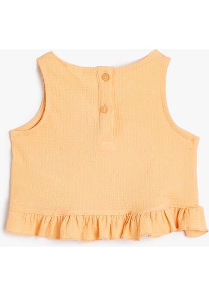 Atlet Fırfır Detaylı Yuvarlak Yaka Dokulu fiyatları