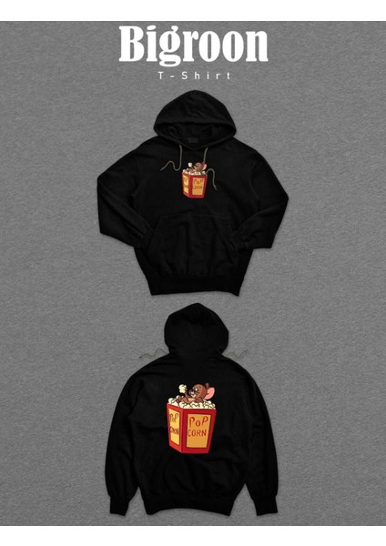 Tom And Jerry Pop Corn Yaramaz Kedi Çizgi Film Sweatshirt Kapüşonlu Hoodie fiyatları