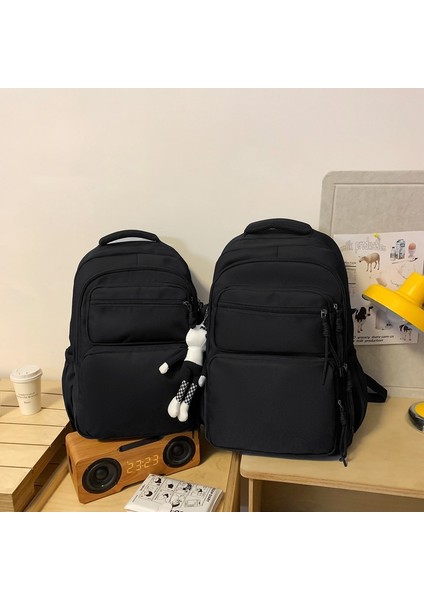 Kadınlar Için Yüksek Kaliteli Büyük Kapasiteli Okul Çantası Naylon Kumaş Hafif Su Geçirmez Banliyö Bilgisayar Çantası (Yurt Dışından)