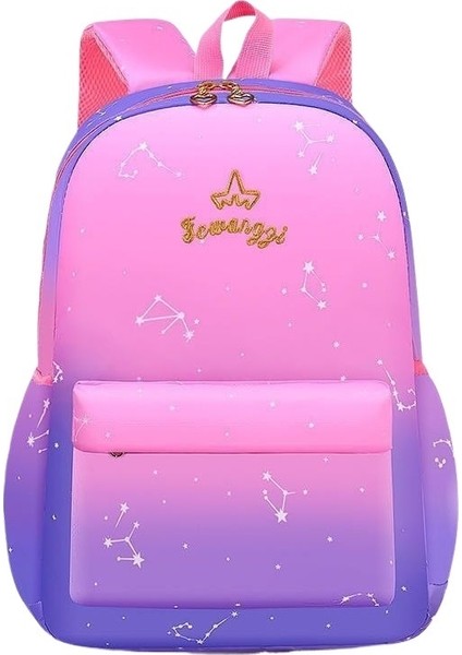 Yeni Ilkokul Öğrencisi Okul Çantası Kadın Yıldızlı Gökyüzü Degrade 1-3-6 Sınıf Hafif Sırt Çantası Çocuk Okul Çantası (Yurt Dışından)