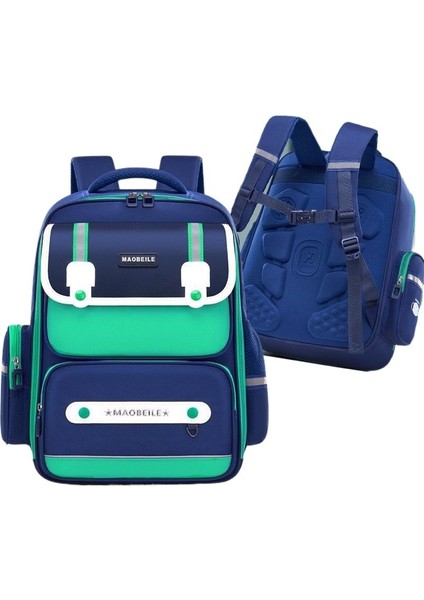 Yeni Ilkokul Öğrencisi Okul Çantası Çocuk Okul Çantası Oxford Kumaş Açık Yağmur Geçirmez Büyük Kapasiteli Basit ve Sevimli Sırt Çantası (Yurt Dışından)