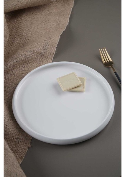 Bianco Perla Porselen Yuvarlak Tabak 6 Adet SCT-21-0219