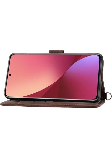 Xiaomi 12T Bileklik Darbeye Çoklu Kredi Kartı Yuvaları Için Flip Case (Yurt Dışından) fırsatları