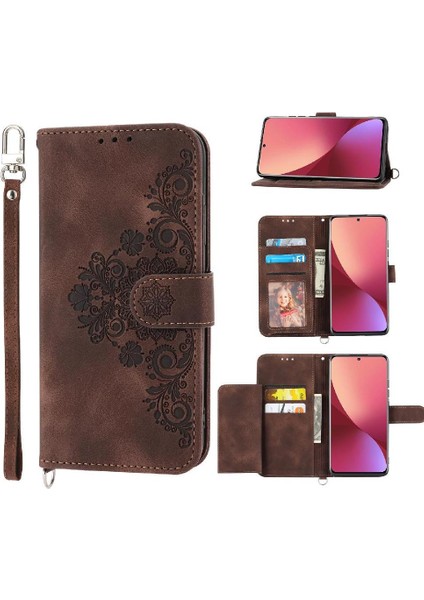 Xiaomi 12T Bileklik Darbeye Çoklu Kredi Kartı Yuvaları Için Flip Case (Yurt Dışından) indirimleri