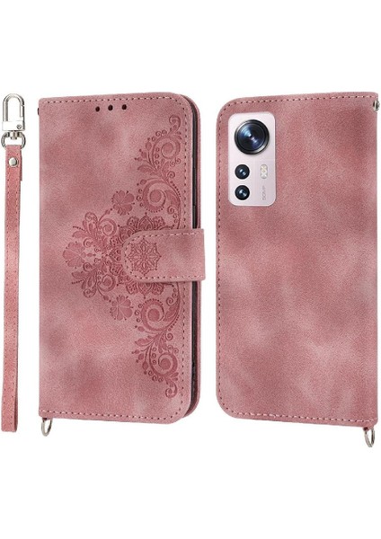 Xiaomi 12T Bileklik Darbeye Çoklu Kredi Kartı Yuvaları Için Flip Case (Yurt Dışından)