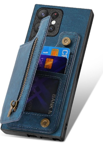 Samsung Galaxy S23 Ultra Standı Fonksiyonu Vintage Fermuar Cüzdan (Yurt Dışından) fiyatları