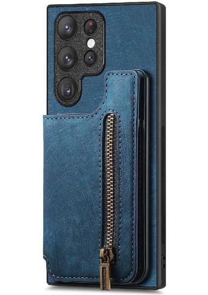 Samsung Galaxy S23 Ultra Standı Fonksiyonu Vintage Fermuar Cüzdan (Yurt Dışından) fırsatları