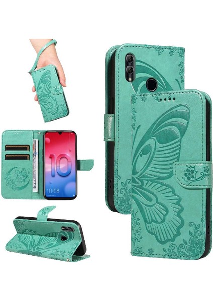 Kredi Kartı Yuvası ile Onur 10 Lite Için Flip Case Ayrılabilir El Kayışı (Yurt Dışından)