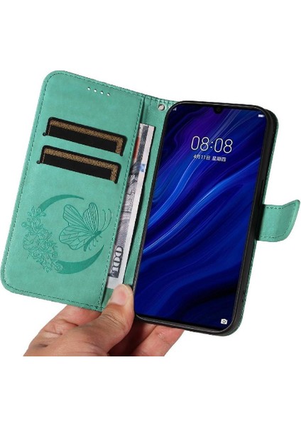 Kredi Kartı Yuvası ile Huawei P30 Için Flip Case Ayrılabilir El Kayışı Yüksek (Yurt Dışından) modelleri