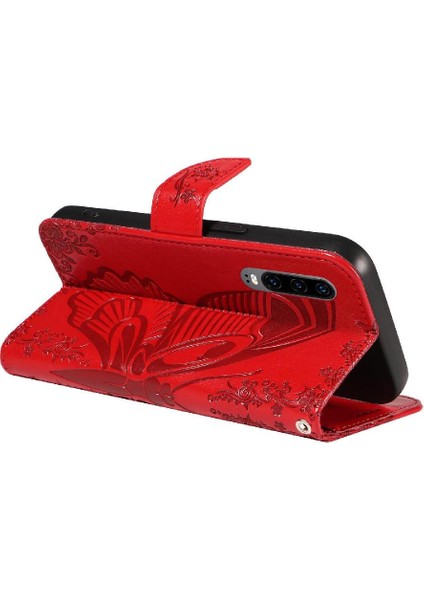 Kredi Kartı Yuvası ile Huawei P30 Için Flip Case Ayrılabilir El Kayışı Yüksek (Yurt Dışından) modelleri