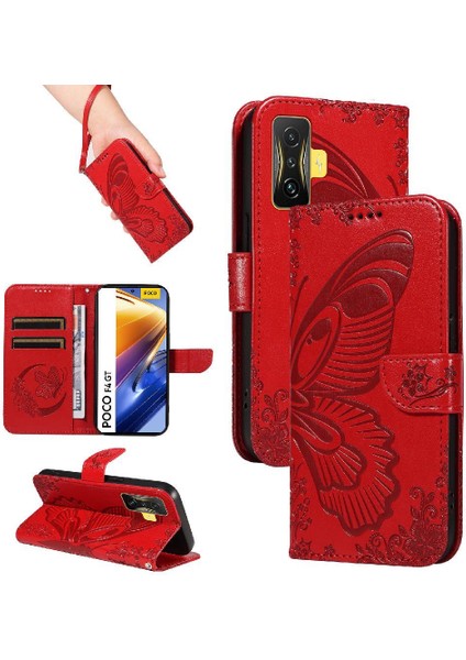 Kredi Kartı Yuvası ile Xiaomi Redmi Credit Oyun Için Flip Case Kabartmalı Yüksek (Yurt Dışından)