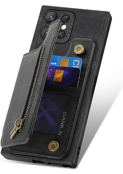 Samsung Galaxy S23 Ultra Standı Fonksiyonu Vintage Fermuar Cüzdan (Yurt Dışından) fiyatları