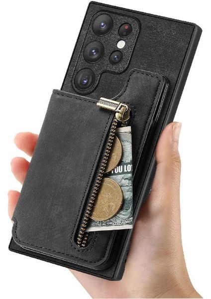 Samsung Galaxy S23 Ultra Standı Fonksiyonu Vintage Fermuar Cüzdan (Yurt Dışından) indirimleri