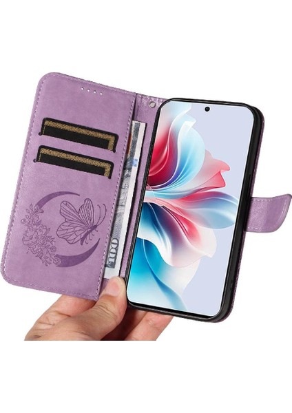 Kredi Kartı Yuvası ile Oppo Credit 11F 5g Yüksek Kaliteli Deri Için Flip Case (Yurt Dışından)