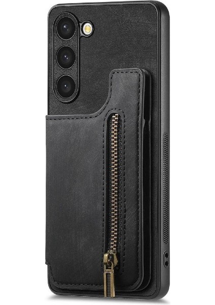 Samsung Galaxy S23 Vintage Fermuar Cüzdan Için Kılıf Katlanabilir Arka Kapak (Yurt Dışından) fiyatları