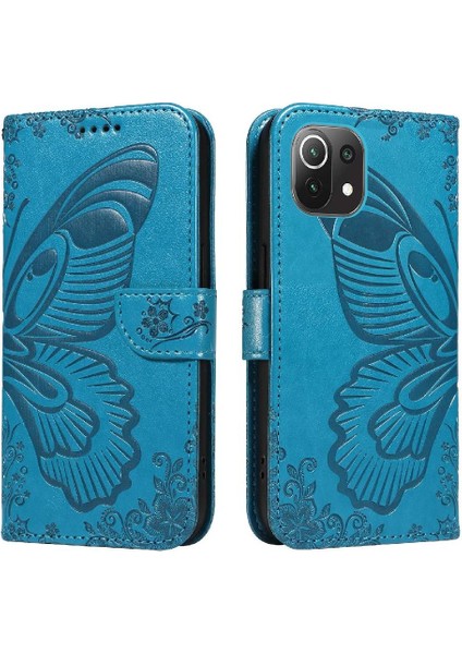 Kredi Kartı Yuvası ile Xiaomi 11 Lite Ayrılabilir El Kayışı Için Flip Case (Yurt Dışından)