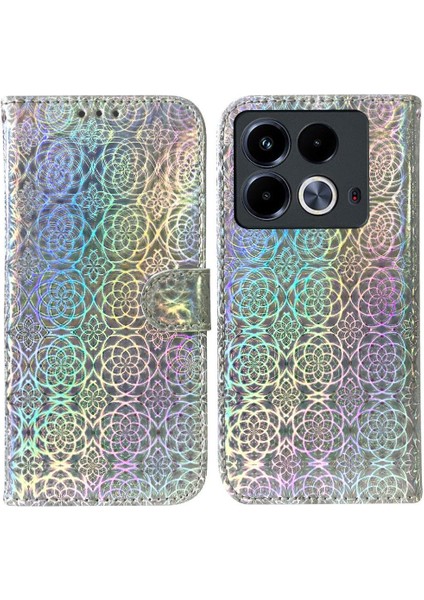 Infinix Not 40 4g Glitter Renkli Standı Tutucu Cüzdan Kılıf Için Flip Case (Yurt Dışından)