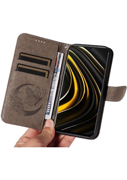 Xiaomi Redmi 9t Için Flip Case Kredi Kartı Yuvası ile Ayrılabilir El Kayışı (Yurt Dışından) modelleri
