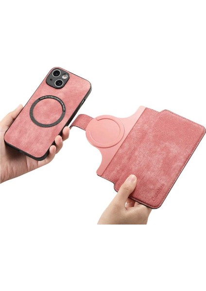 IPhone 15 Için Flip Case Cüzdan Retro Kart Standı Mıknatıs Koruyucu Malzeme (Yurt Dışından) fırsatları