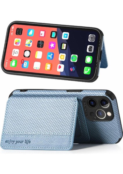 IPhone 13 Için Kılıf Pro Max Manyetik Kart Tutucu Komple Kamera Güvenlik (Yurt Dışından)