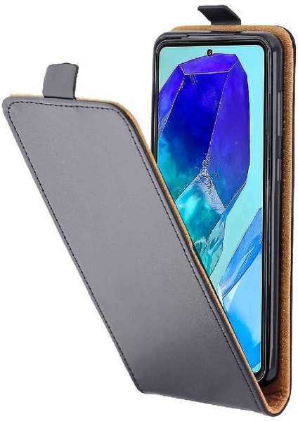 Samsung Galaxy M55 Tpu Deri Koruyucu Kapak Için Dikey Flip Case (Yurt Dışından)
