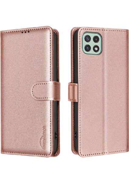 Samsung Galaxy A22 5g Manyetik Rfıd Engelleme Cüzdan Pu Kart Için Flip Case (Yurt Dışından) indirimleri