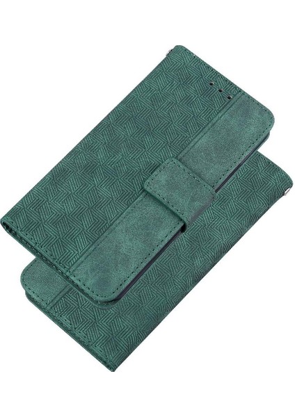 Oppo Oppo 12 Pro 5g Için Flip Case Premium Pu Deri Geometrik Kabartmalı (Yurt Dışından) modelleri
