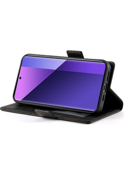 Xiaomi Redmi Not Için Flip Case 13 Pro Artı 5g Kart Yuvaları Cüzdan Çevirme Kullanımı (Yurt Dışından)
