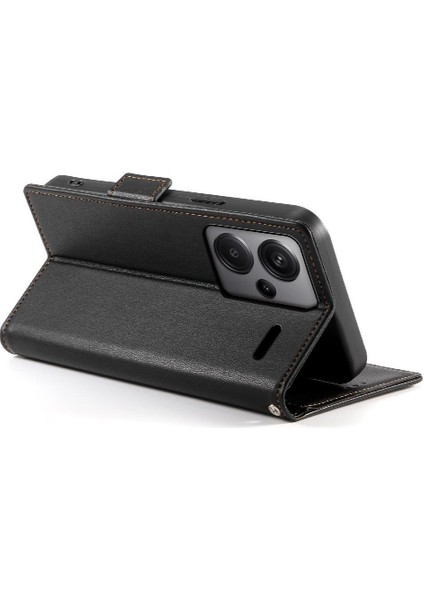 Xiaomi Redmi Not Için Flip Case 13 Pro Artı 5g Kart Yuvaları Cüzdan Çevirme Kullanımı (Yurt Dışından)