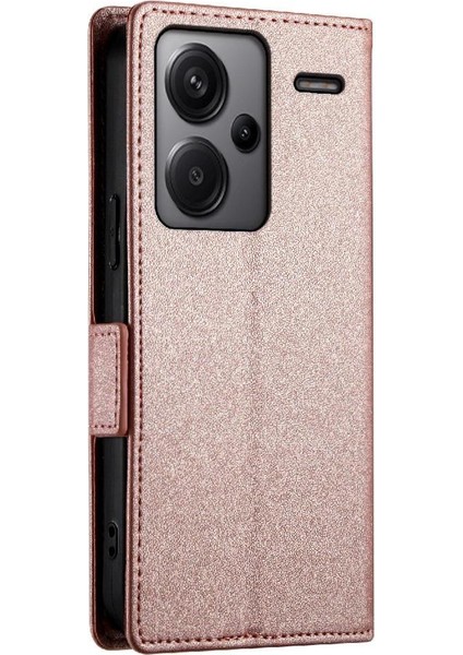 Xiaomi Redmi Not Için Flip Case 13 Pro Artı 5g Kart Yuvaları Cüzdan Çevirme Kullanımı (Yurt Dışından)