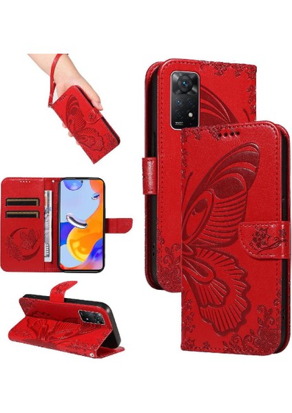 Xiaomi Redmi Not 11 Pro Için Flip Case Artı Ayrılabilir El Kayışı Yüksek (Yurt Dışından)