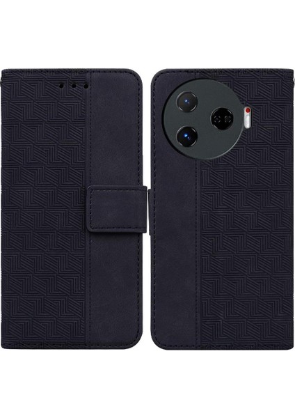 Tecno Camon 30 Pro Kickstand Özelliği Için Flip Case Folio Cüzdan Kapak Çevirin (Yurt Dışından)