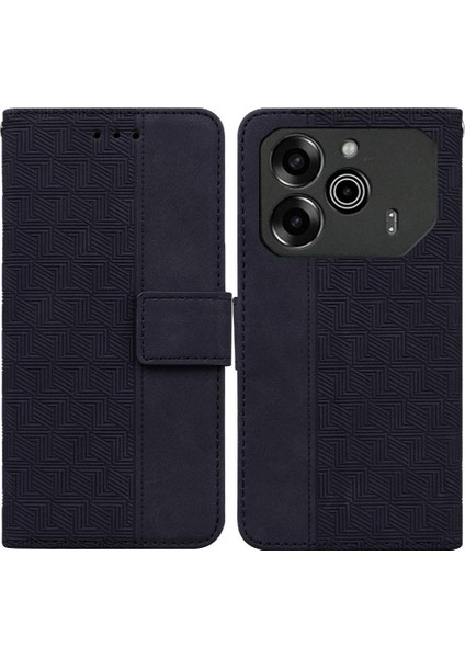 Tecno Pova 6 Pro 5g Için Flip Case Cüzdan Kapak Premium Pu Deri Kabartmalı (Yurt Dışından)