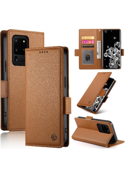 Samsung Galaxy S20 Ultra Günlük Kullanım Için Flip Case Kart Yuvaları Iş Çevirme (Yurt Dışından)