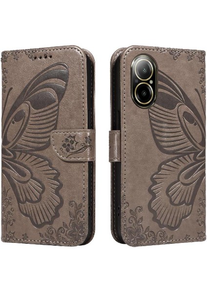 Realme C67 4g Için Flip Case Ayrılabilir El Kayışı Yüksek Kaliteli Deri (Yurt Dışından)