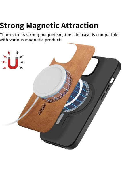 IPhone 15 Için Flip Case Pro Kablosuz Şarj Ince Hafif Magsafe Araba (Yurt Dışından) fiyatları