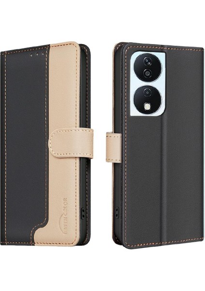 Onur X7B Kickstand Kart Yuvaları Tutucu Darbeye Tpu Iç Için Flip Case (Yurt Dışından)