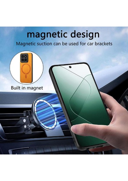 Xiaomi 14 5g Hafif Ince Magsafe Araba Mounts Kablosuz Için Flip Case (Yurt Dışından) modelleri